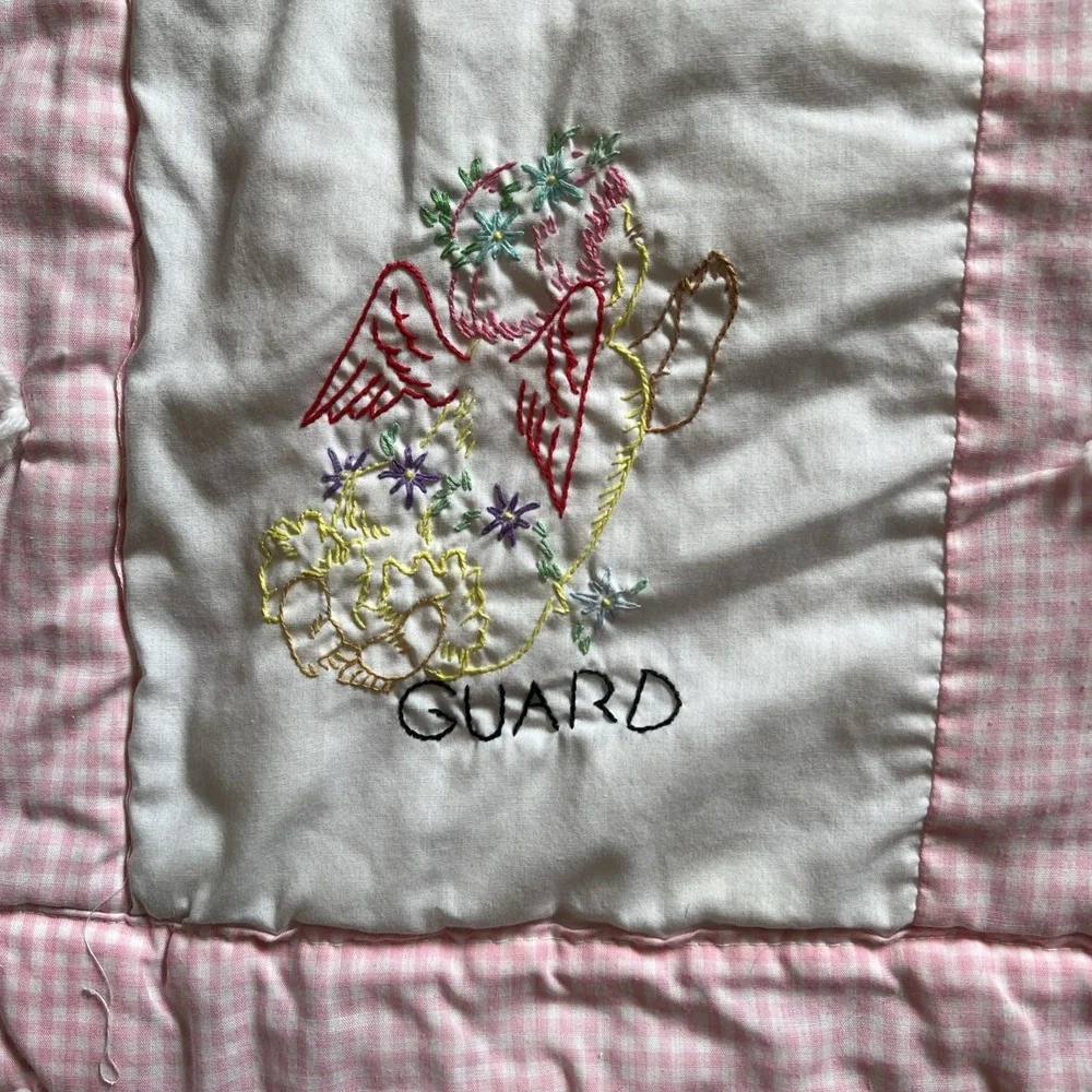 Vintage Quilt Embroidered Squares 39